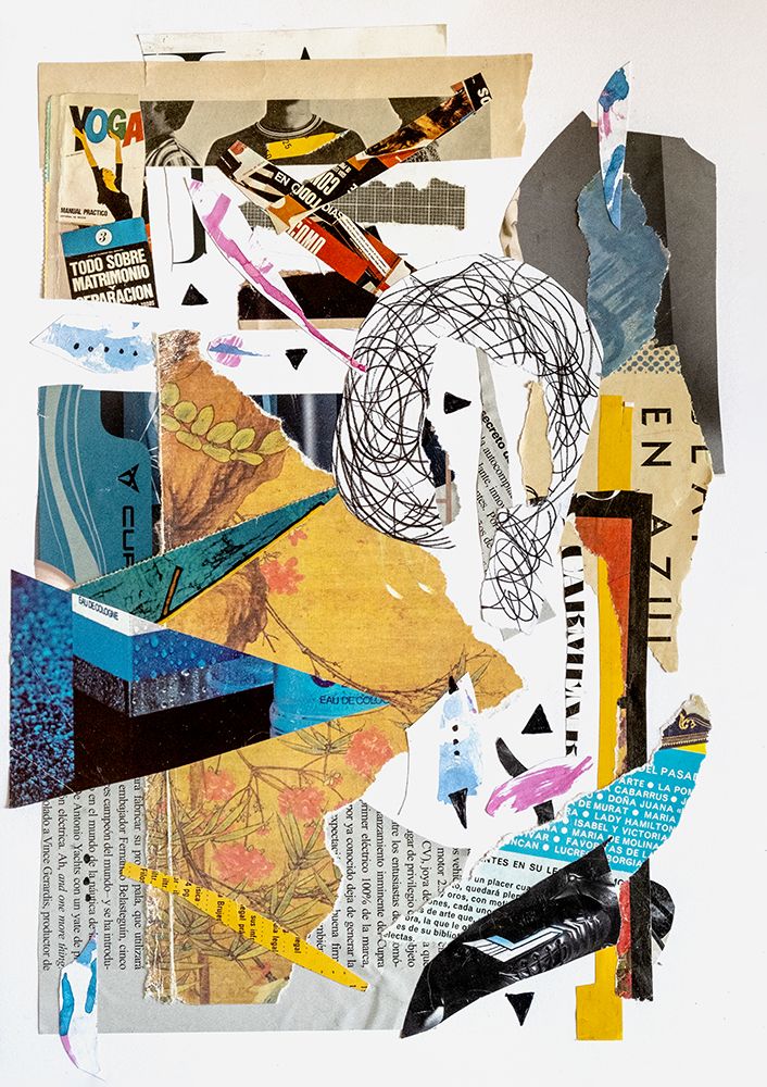 Abstract collage #2 art print by Ekaterina Lukovnikova for $57.95 CAD