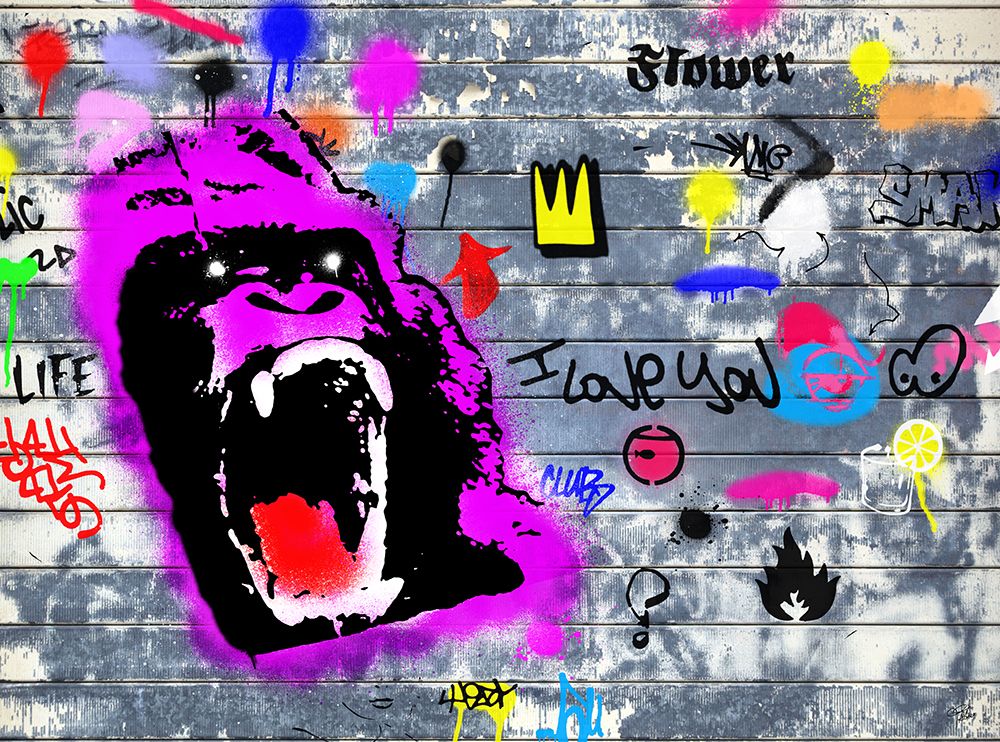 Gorilla art print by Paslier Morgan for $57.95 CAD