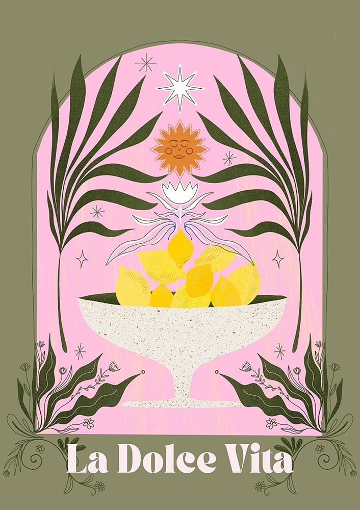 Mediterranean Lemon Bowl art print by Baroo Bloom for $57.95 CAD