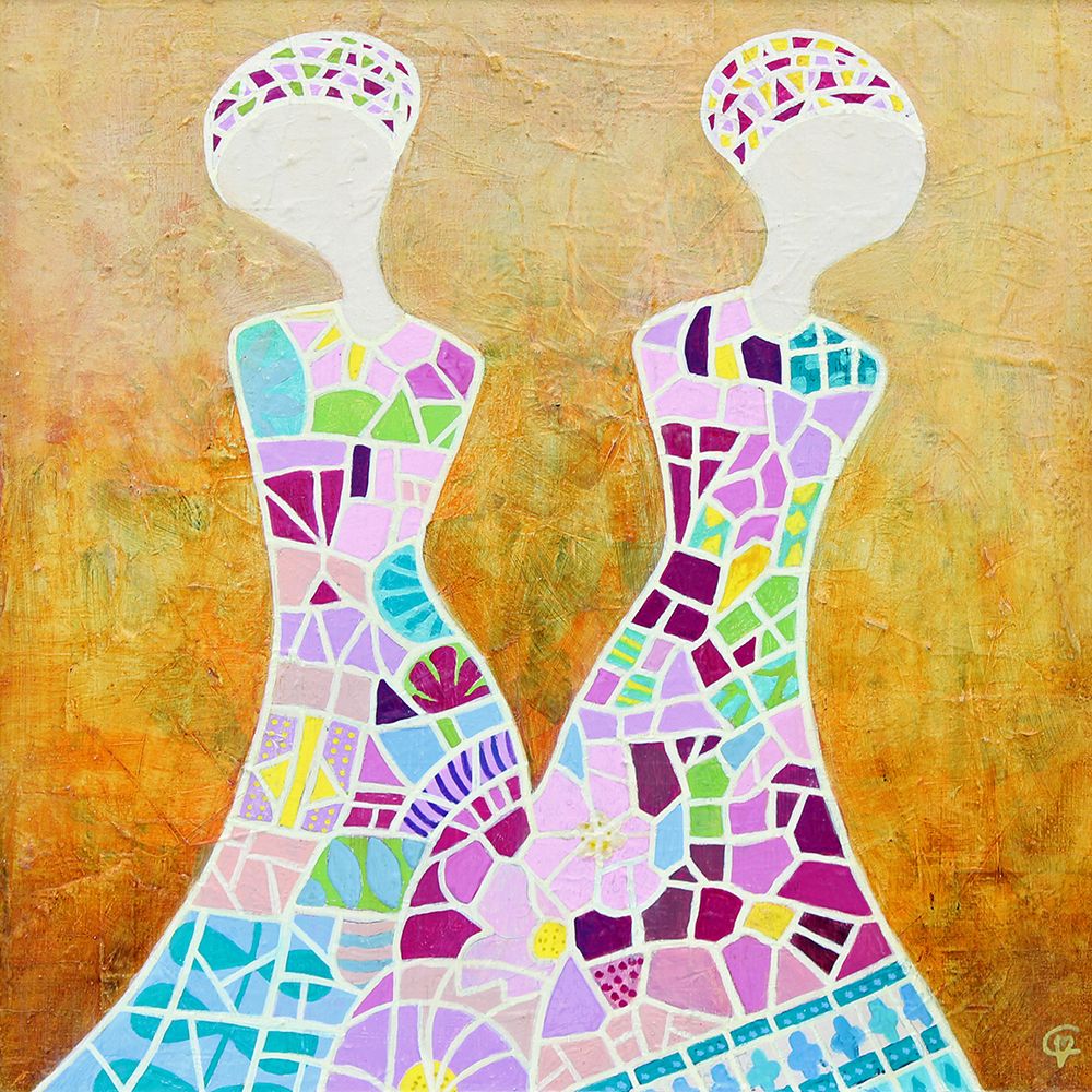 Sharing Stories (Arranging the Pieces) art print by Carolina Gardheim for $57.95 CAD
