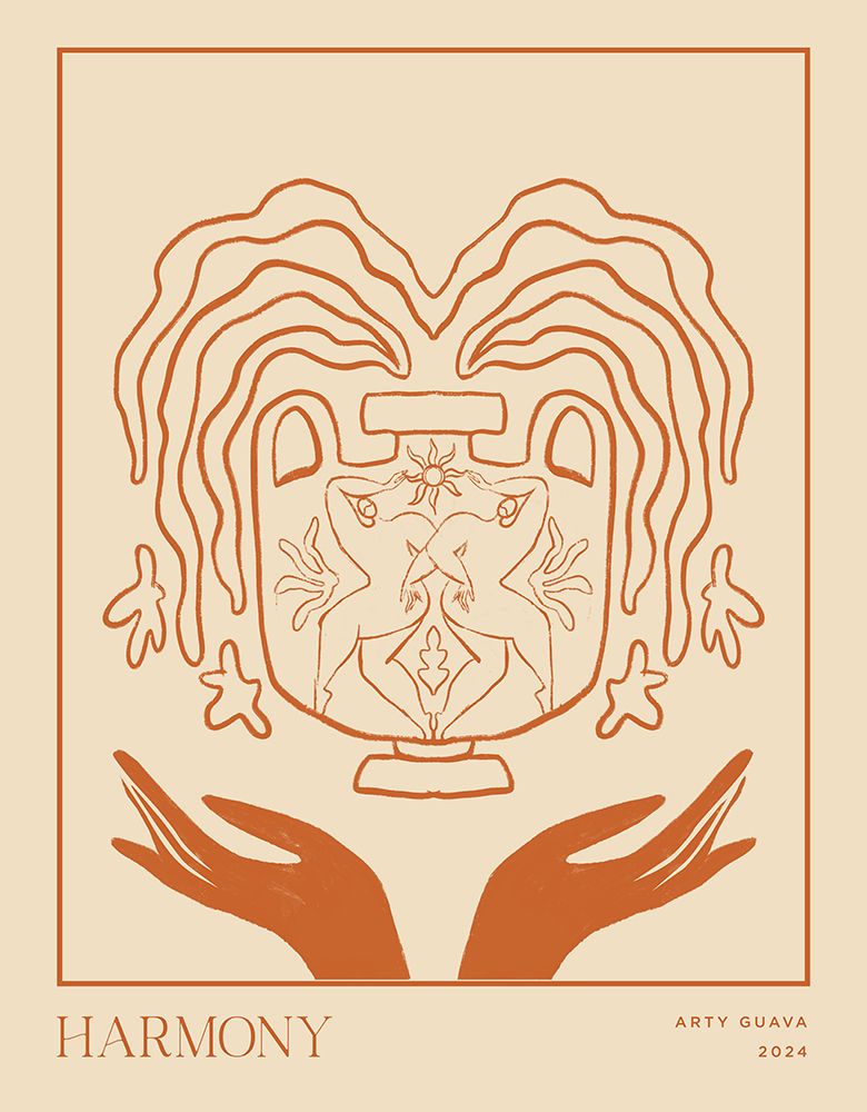 Vessel Collection : Harmony (LineArt) art print by Arty Guava for $57.95 CAD