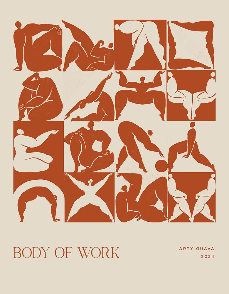 Body of Work (terracotta) art print by Arty Guava for $57.95 CAD