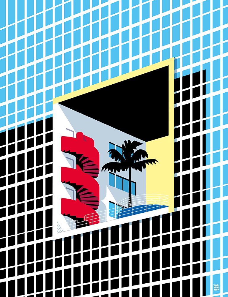 Miami Atlantis Condominium art print by Remko Heemskerk for $57.95 CAD