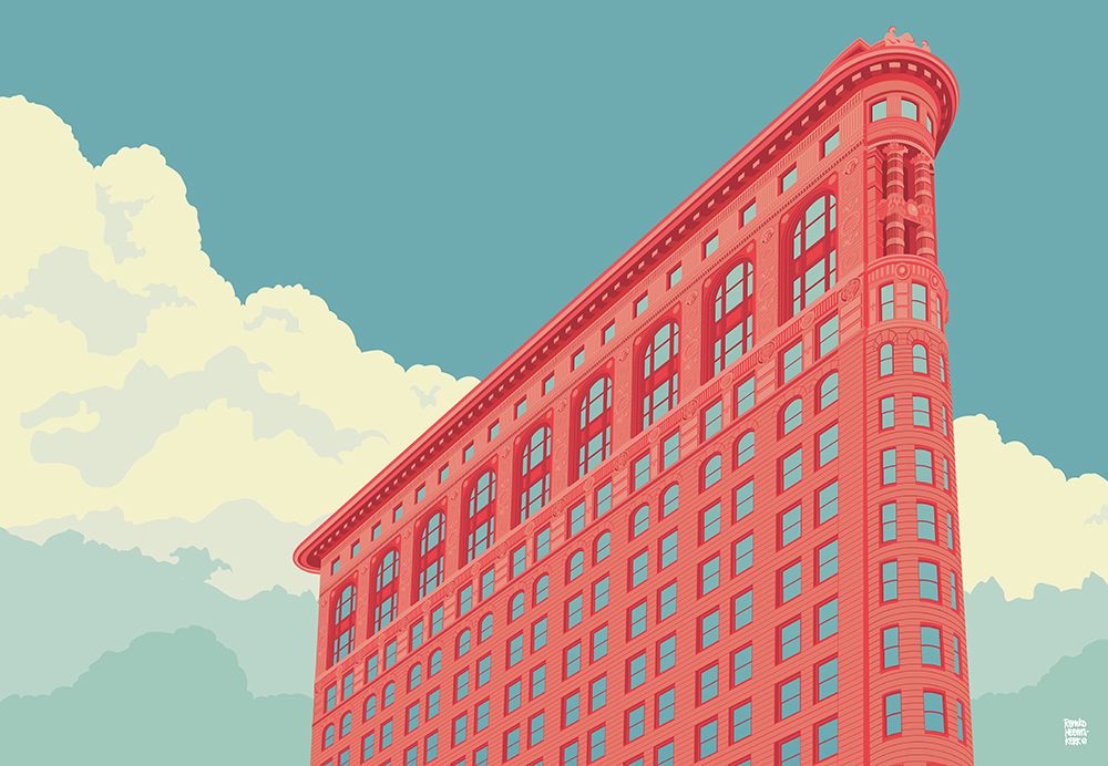 New York Flatiron Building art print by Remko Heemskerk for $57.95 CAD