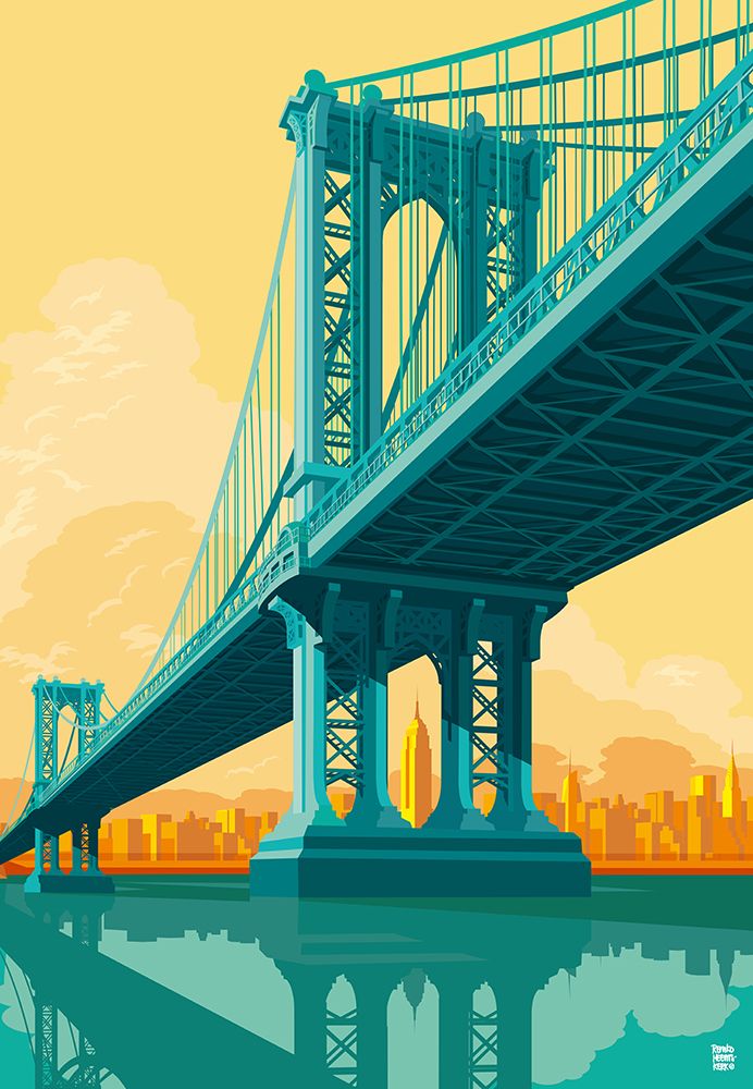 New York Manhattan Bridge art print by Remko Heemskerk for $57.95 CAD