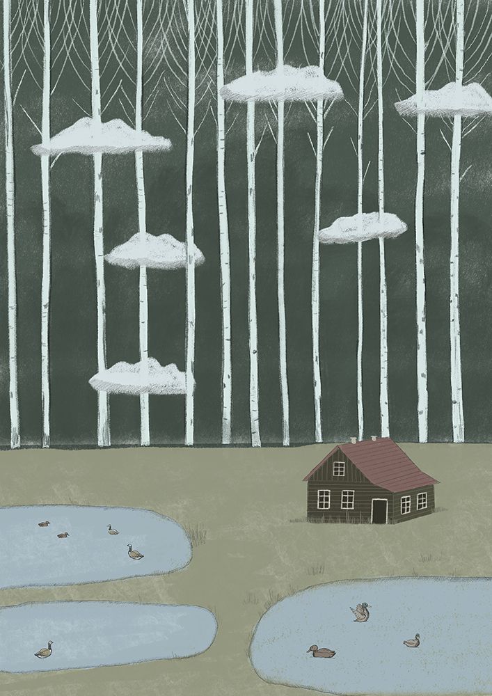 Forest and Lakes art print by Lilianna Lasocka for $57.95 CAD