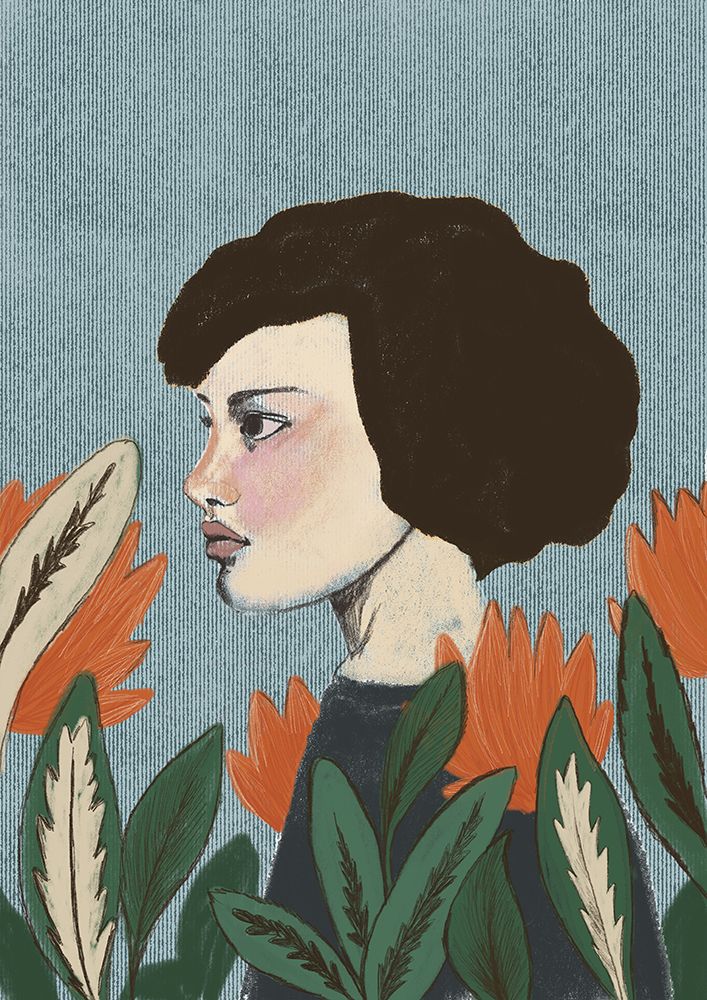 Girl Portrait art print by Lilianna Lasocka for $57.95 CAD