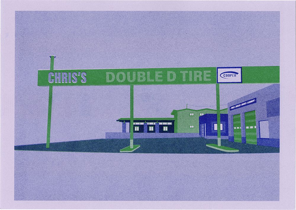 Chriss Double D Tire (illustration) art print by Noa Defesche for $57.95 CAD