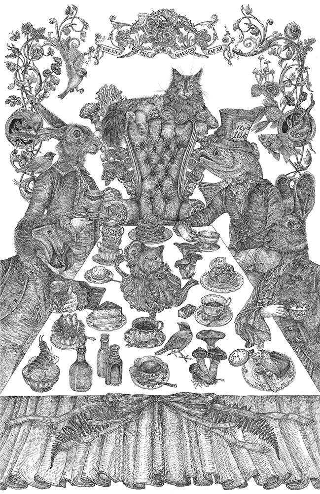 Mad Tea Party art print by Nicole Bustamante for $57.95 CAD