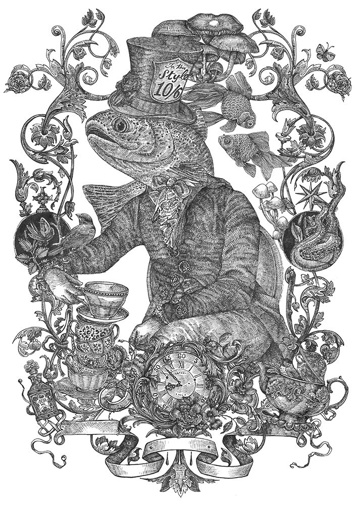Mad Hatter art print by Nicole Bustamante for $57.95 CAD
