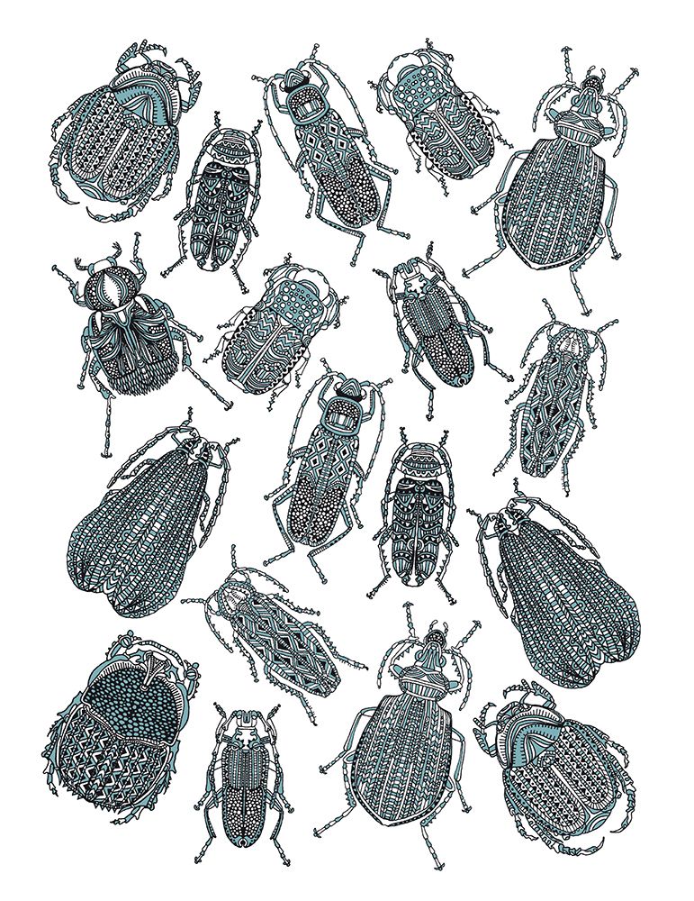 Insects art print by Nicole Bustamante for $57.95 CAD