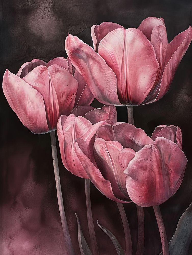 Purple Tulip 3 art print by Bilge Paksoylu for $57.95 CAD