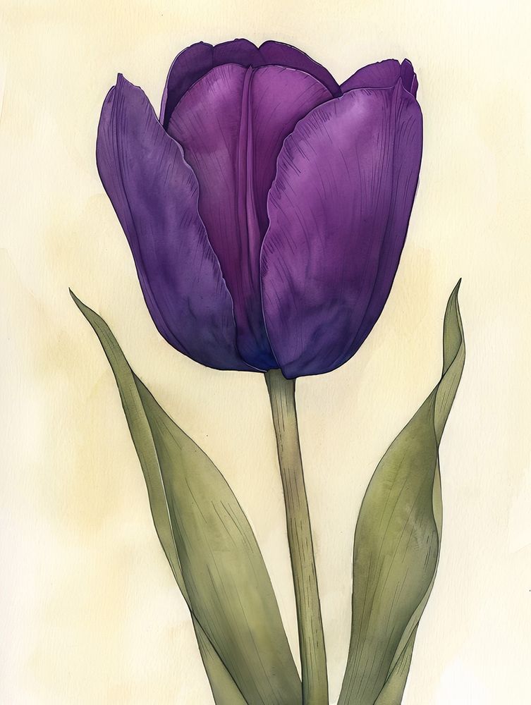 Purple Tulip 7 art print by Bilge Paksoylu for $57.95 CAD