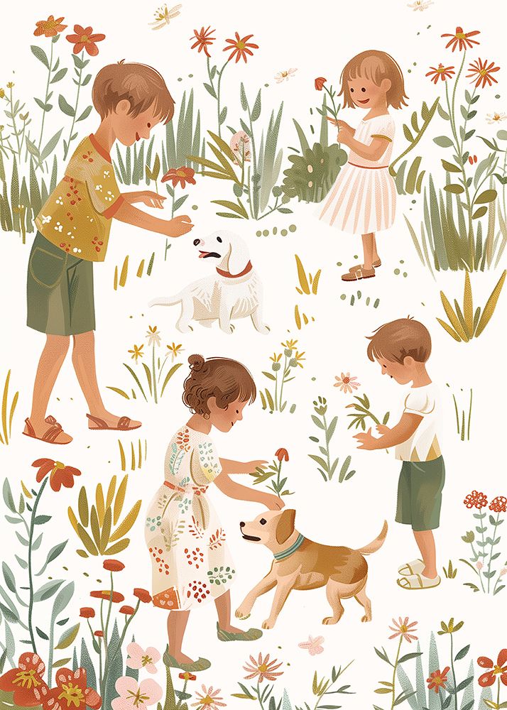Kids Retro Illustration art print by Pictufy Studio for $57.95 CAD