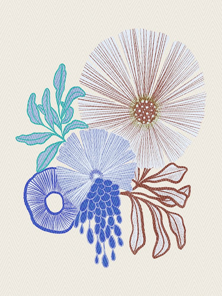 Coral floral art print by Nikita Jariwala for $57.95 CAD