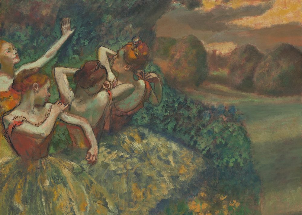 Four Dancers No.2 art print by Edgar Degas for $57.95 CAD