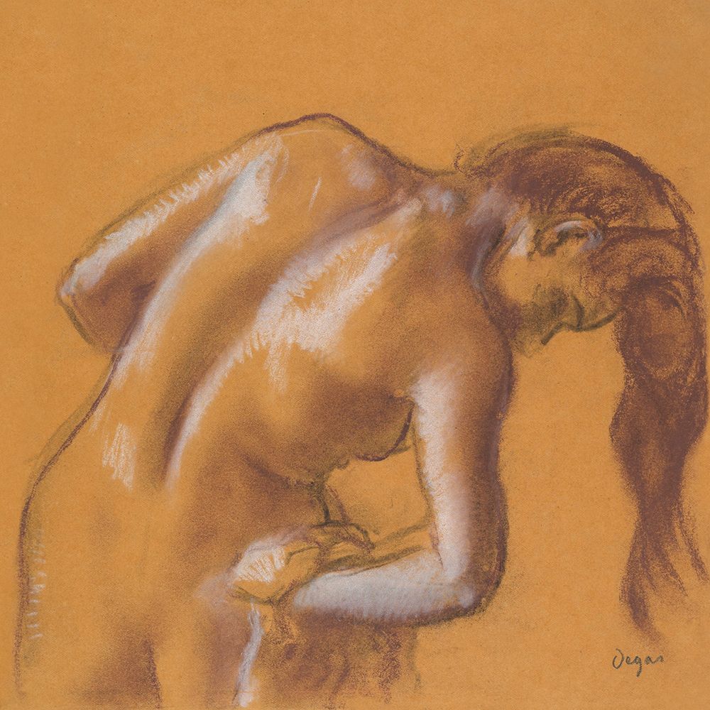 Bather Drying Herself art print by Edgar Degas for $57.95 CAD