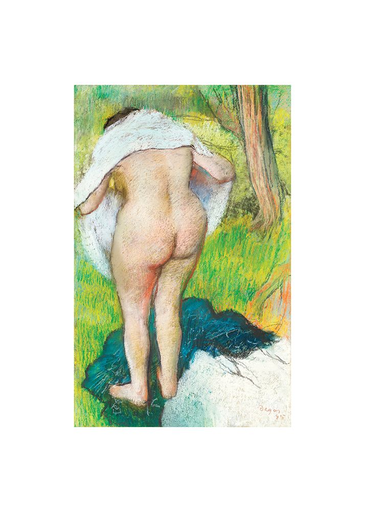 Girl Drying Herself art print by Edgar Degas for $57.95 CAD