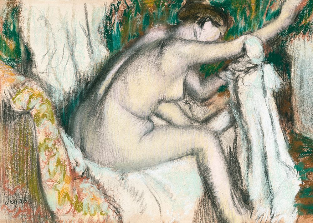 Woman Drying Her Arm No.2 art print by Edgar Degas for $57.95 CAD