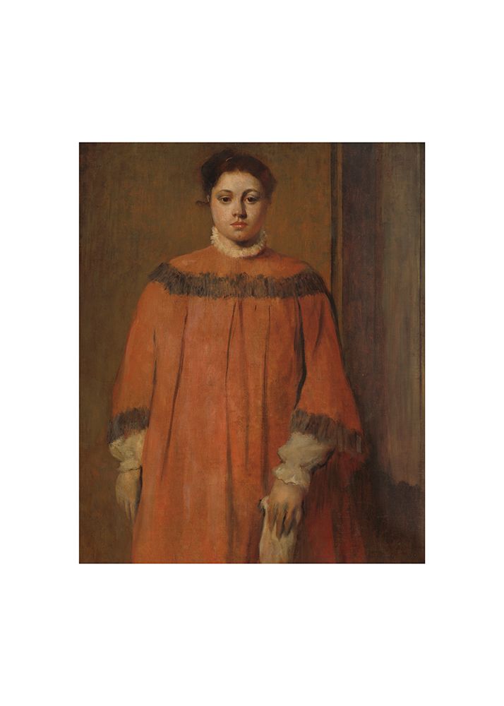 Girl In Red art print by Edgar Degas for $57.95 CAD