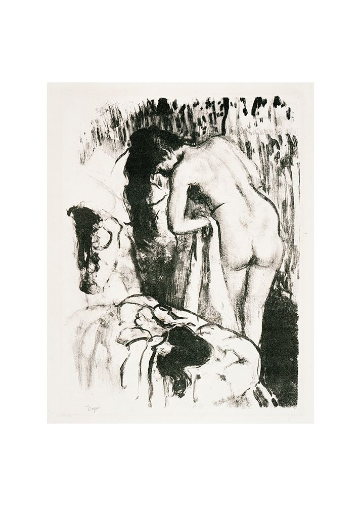 Nude Woman Standing art print by Edgar Degas for $57.95 CAD