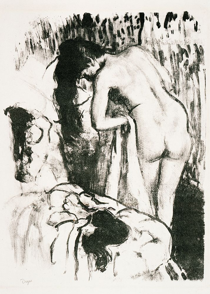 Nude Woman Standing art print by Edgar Degas for $57.95 CAD