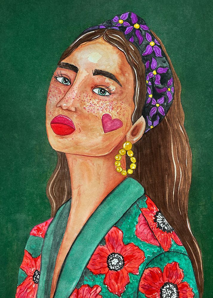 Girl with Hairband art print by Raissa Oltmanns for $57.95 CAD