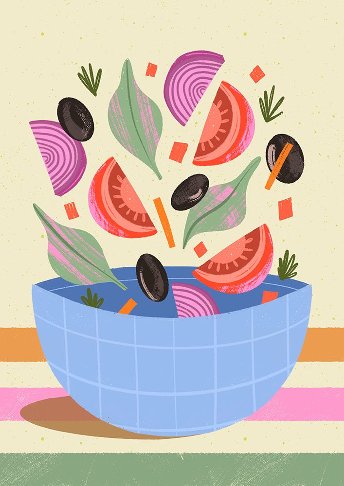 Tossed Salad art print by Melissa Donne for $57.95 CAD