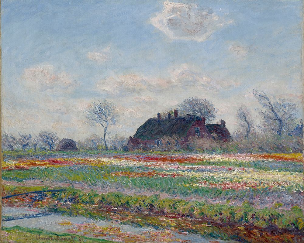 Claude Monets Tulip Fields At Sassenheim art print by Claude Monet for $57.95 CAD