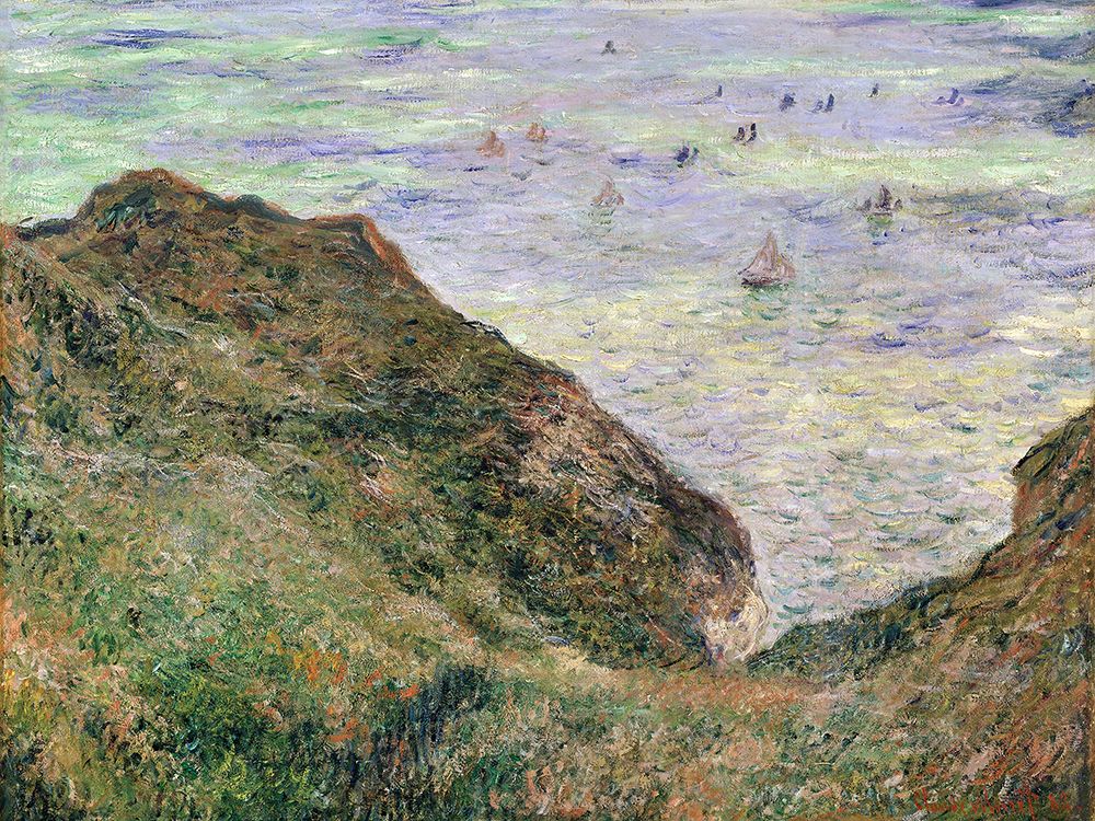 Claude Monets View Over the Sea (1882) Famous Painting art print by Claude Monet for $57.95 CAD