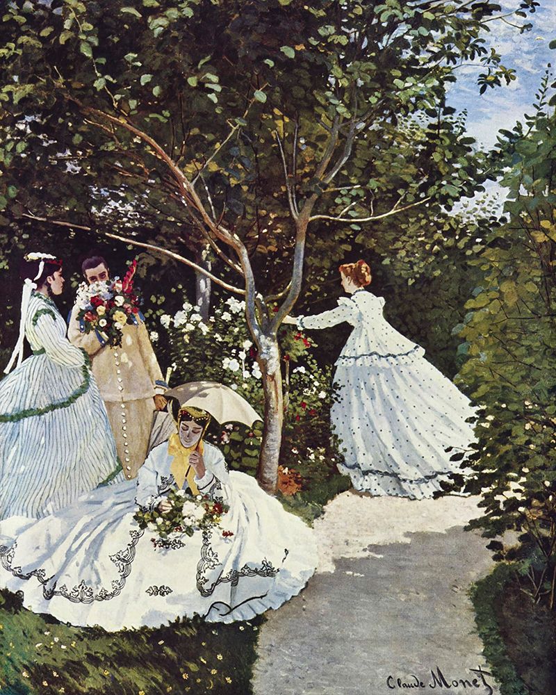 Claude Monets Women In the Garden (1866) art print by Claude Monet for $57.95 CAD