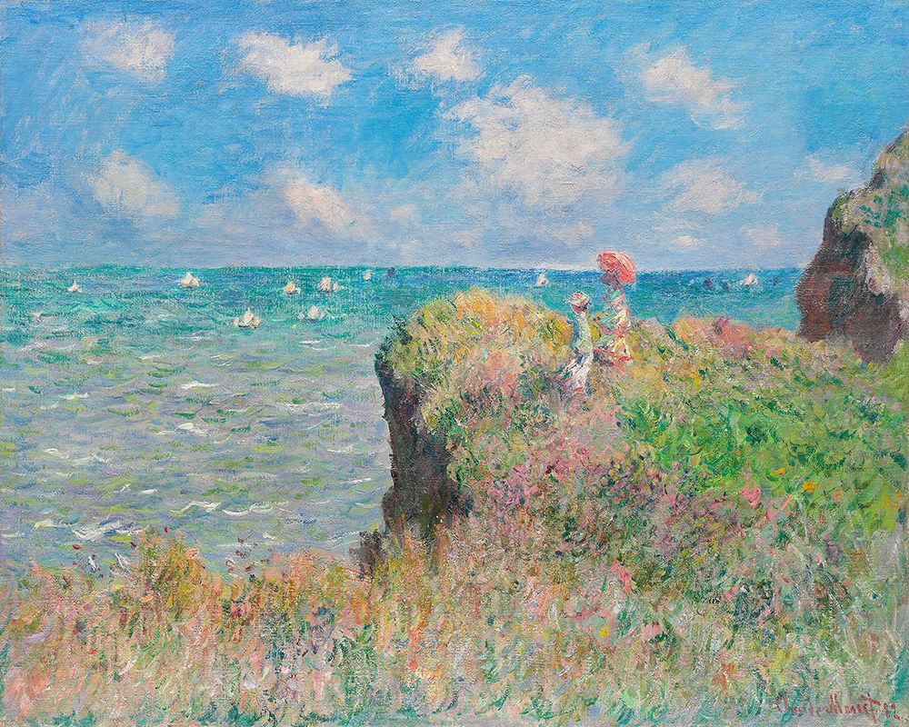 Cliff Walk At Pourville (1882) By Claude Monet. art print by Claude Monet for $57.95 CAD