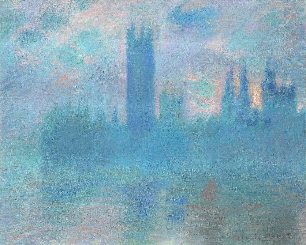 Houses of Parliament art print by Claude Monet for $57.95 CAD