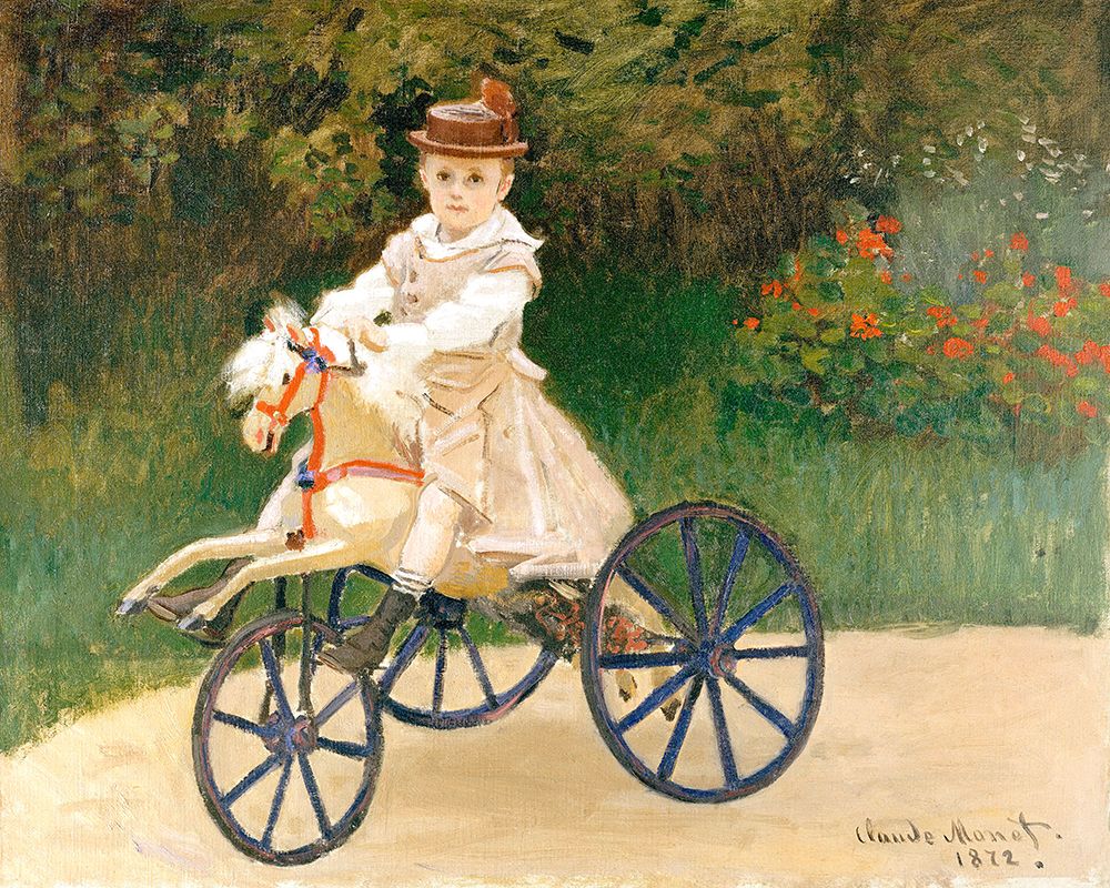 Jean Monet On His Hobby Horse (1872) By Claude Monet art print by Claude Monet for $57.95 CAD
