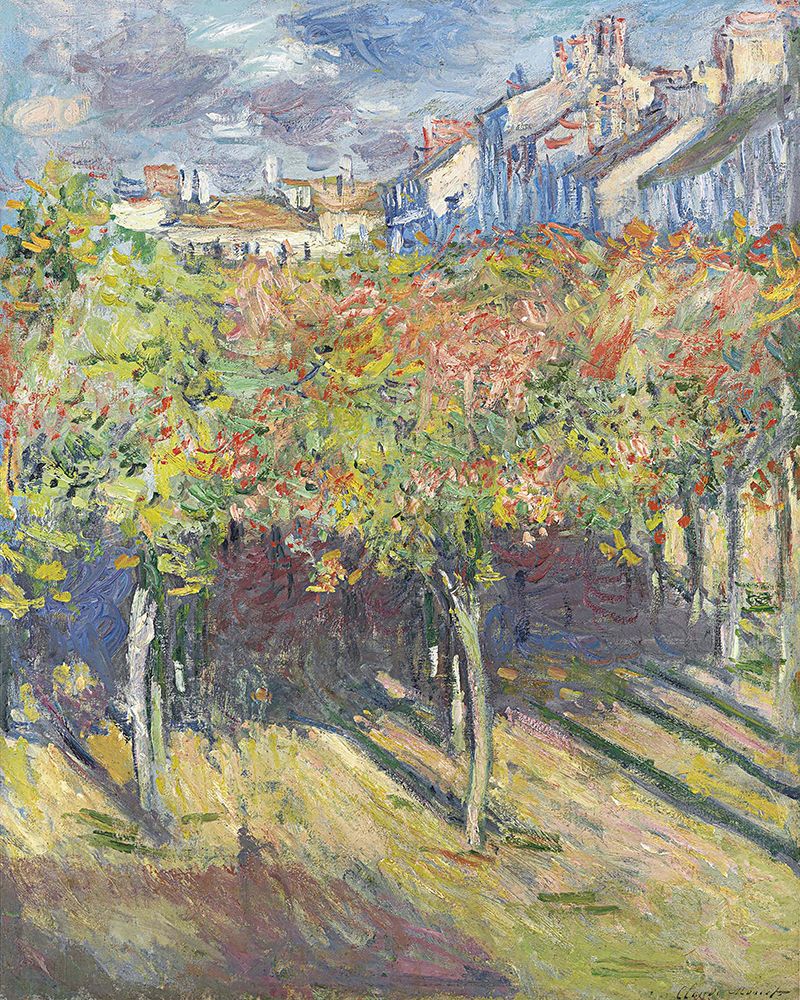 Le Cours Du 14 Juillet Vu De La Maison De Claude Monet art print by Claude Monet for $57.95 CAD