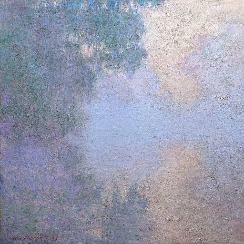 Morning On the Seine Near Giverny (1897) By Claude Monet Copy art print by Claude Monet for $57.95 CAD