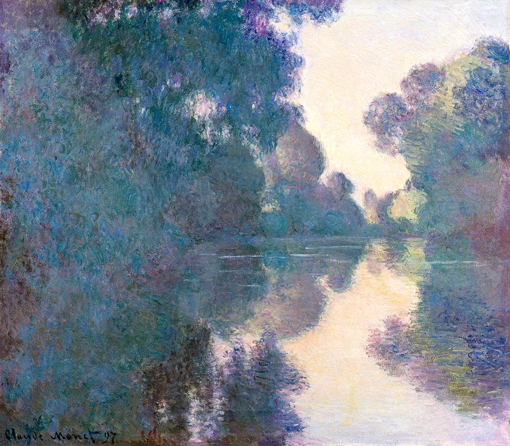 Morning On the Seine Near Giverny (1897) By Claude Monet art print by Claude Monet for $57.95 CAD