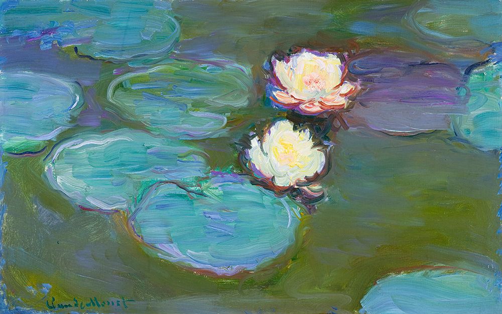 Nympheas (1897a┬Ç┬ô1898) By Claude Monet. art print by Claude Monet for $57.95 CAD