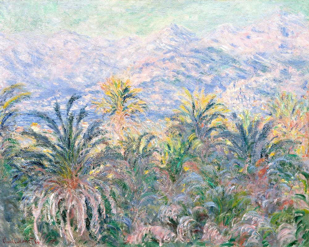Palm Trees At Bordighera (1884) art print by Claude Monet for $57.95 CAD