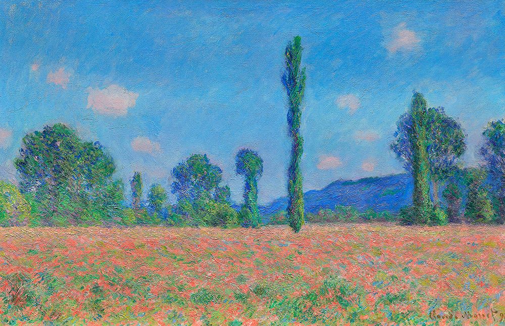 Poppy Field art print by Claude Monet for $57.95 CAD