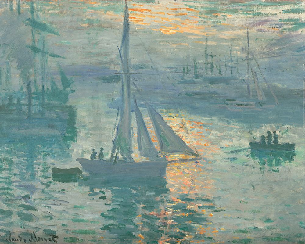 Sunrise (1873) By Claude Monet art print by Claude Monet for $57.95 CAD