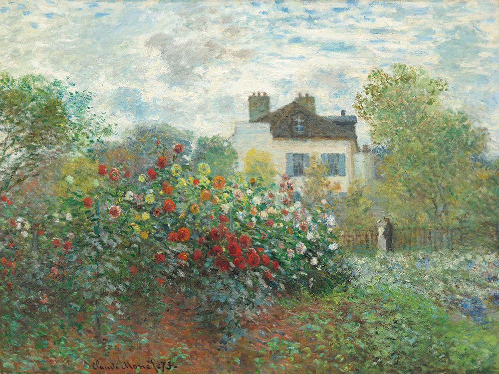The Artists Garden In Argenteuil art print by Claude Monet for $57.95 CAD