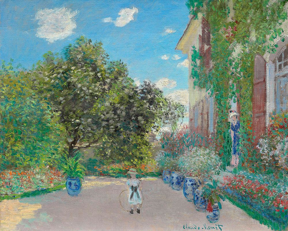 The Artists House At Argenteuil (1873) art print by Claude Monet for $57.95 CAD
