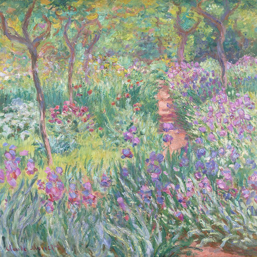 The Artista┬Ç┬Ös Garden In Giverny (1900) By Claude Monet art print by Claude Monet for $57.95 CAD