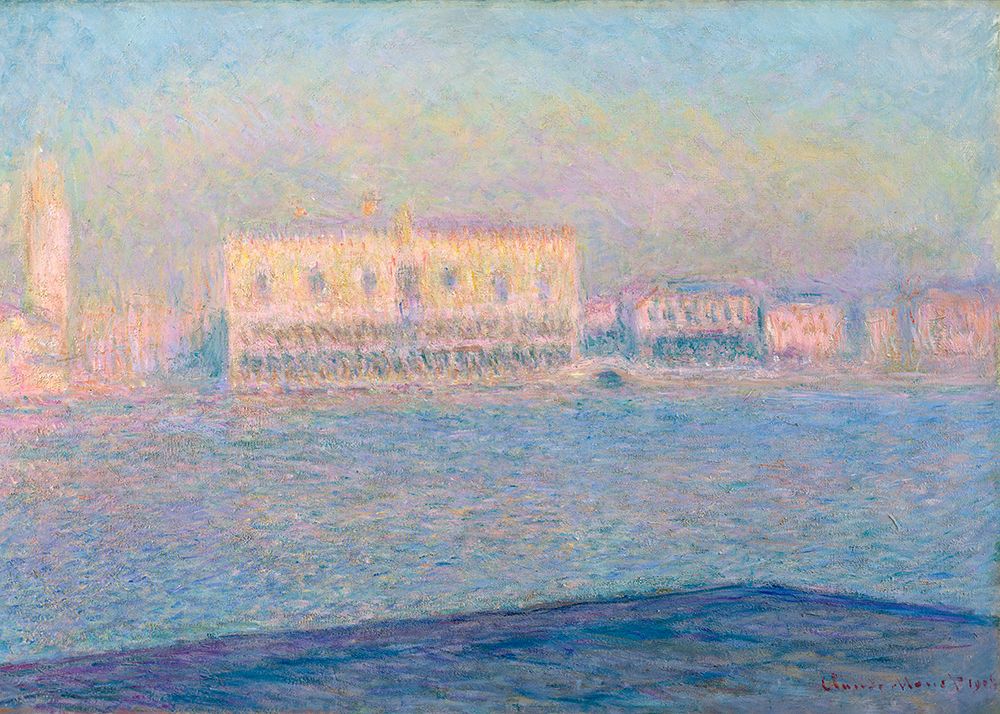 The Doges Palace Seen From San Giorgio Maggiore (1908) By Claude Monet art print by Claude Monet for $57.95 CAD