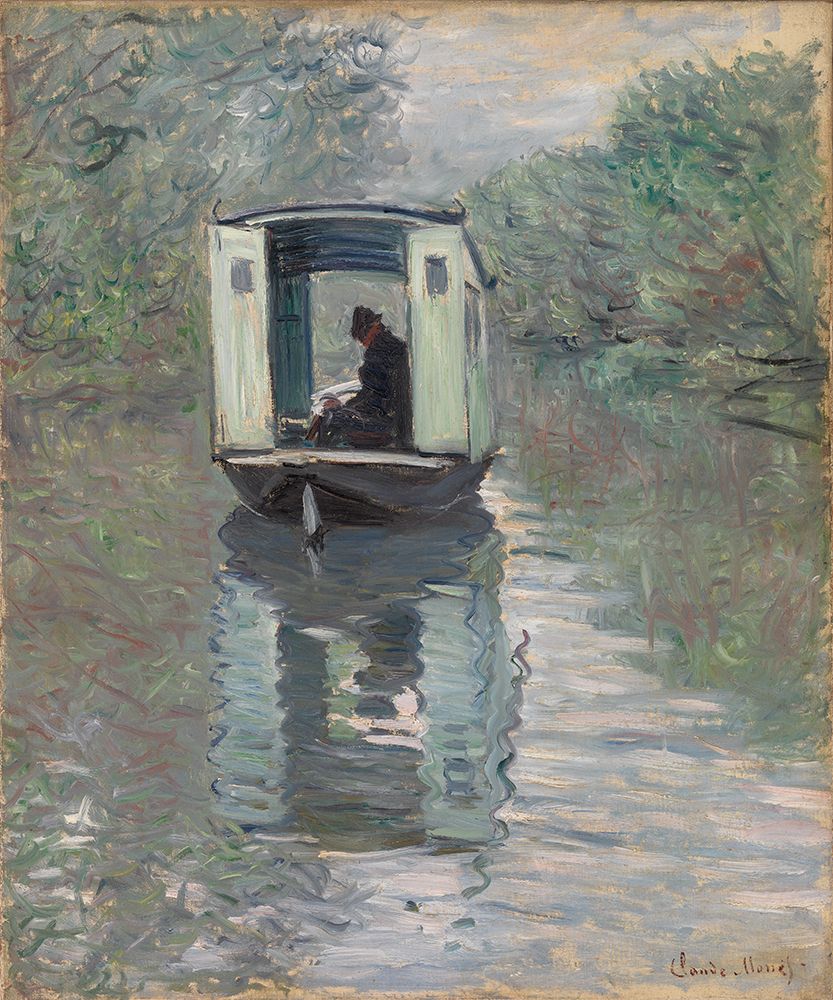 The Studio Boat (le Bateau Atelier) art print by Claude Monet for $57.95 CAD