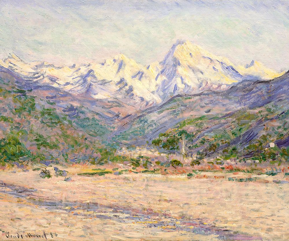 The Valley of the Nervia (1884) art print by Claude Monet for $57.95 CAD