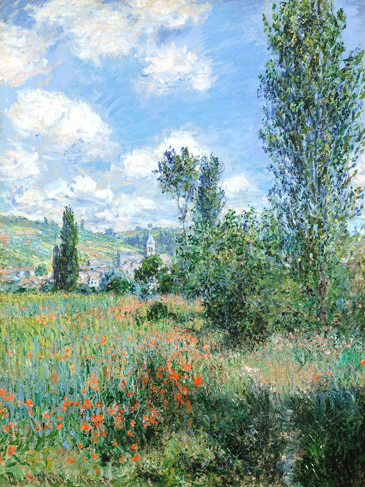 View of VActheuil (1880) art print by Claude Monet for $57.95 CAD