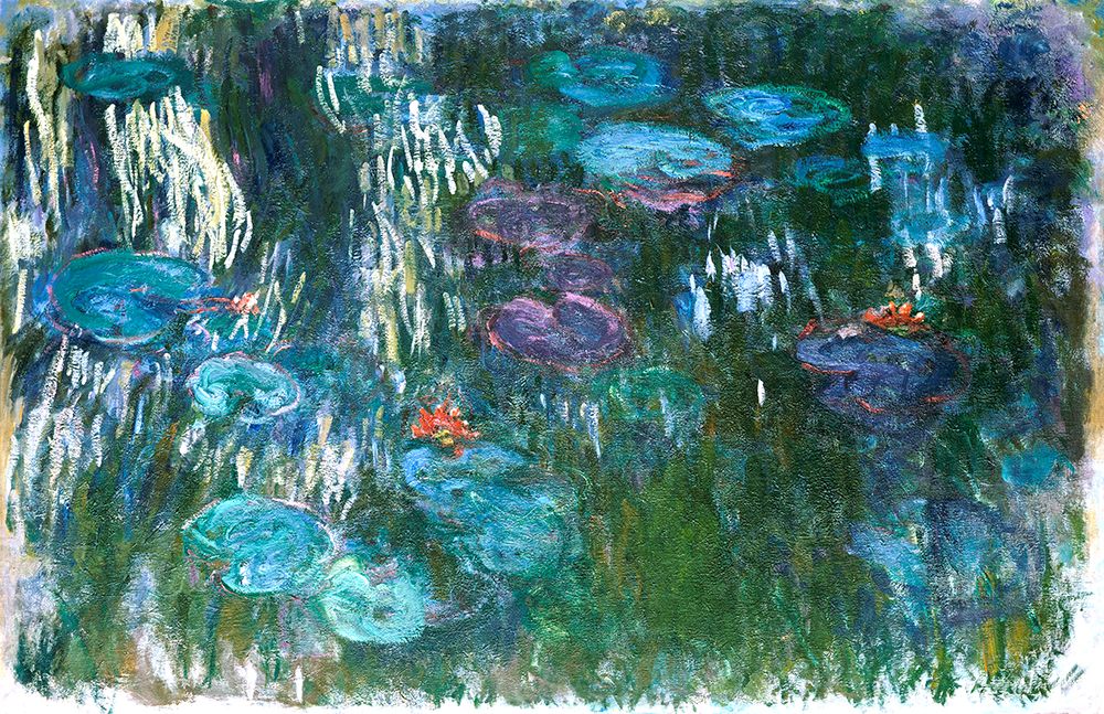 Water Lilies (1916aÂ€Â“1919) art print by Claude Monet for $57.95 CAD