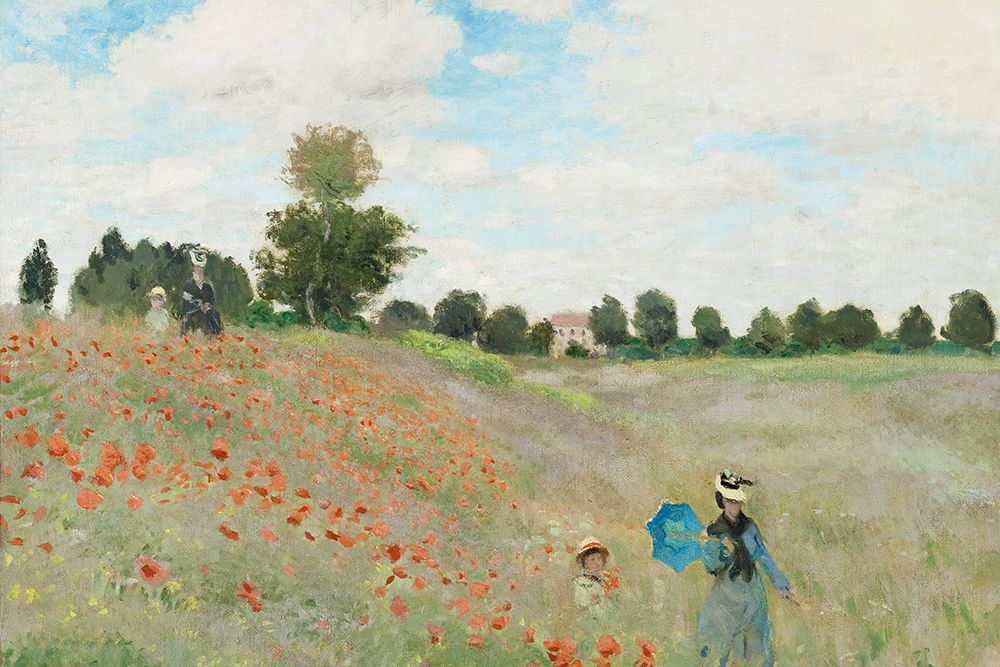 Poppy Field Near Argenteuil (1873) art print by Claude Monet for $57.95 CAD